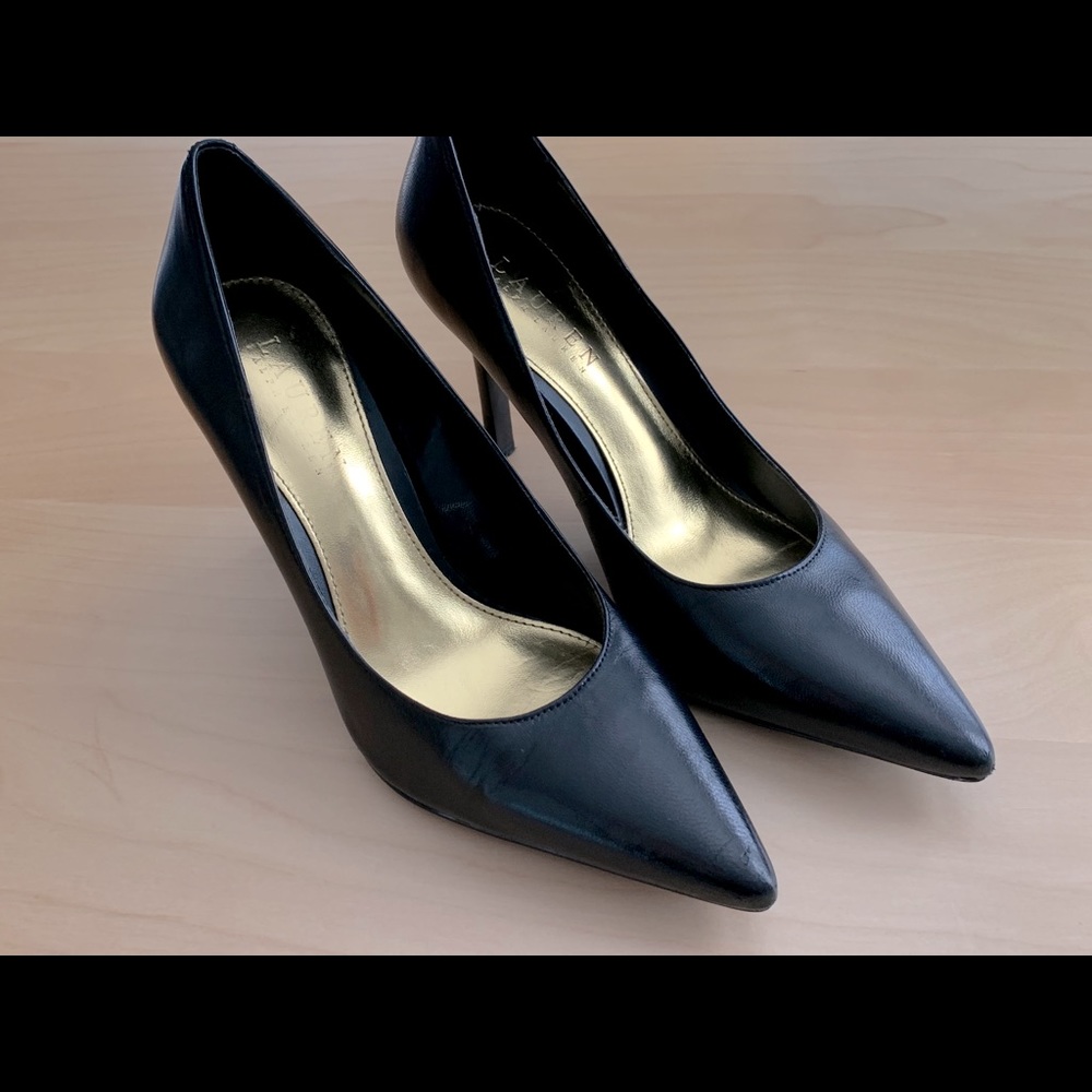 Raphl Lauren Black Stiletto Heels
